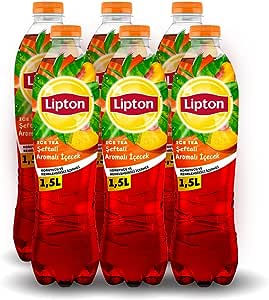 Lipton Ice Tea Şeftali Soğuk Çay Pet 1.5 L x 6 Adet