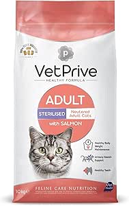 Vetprive Cat Adult Sterilsed With Salmon 10 Kg