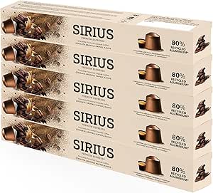 Sirius Premium Çikolata Aromalı Kapsül Kahve 5’li Set (50 Adet)