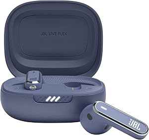 JBL Live Flex, Kablosuz Kulakiçi Kulaklık, Mavi