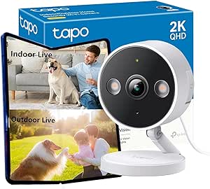 Tapo TP-Link C120, 2K 4MP QHD, Starlight Sensör ile Renkli Gece Görüşü, Mıknatıslı Gövde, Bebek Ağlaması Tespiti, Yapay Zeka Desteği, Dahili Spot Işığı, İç Mekan/Dış Mekan Kablosuz Güvenlik Kamerası