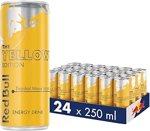 Red Bull Enerji İçeceği Tropikal Meyve 250 ml (24’lü Paket 24×250 ml)