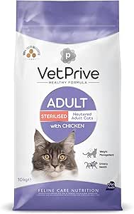 Vetprive Cat Adult Sterilsed With Chicken 10 Kg