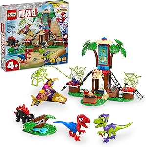 LEGO | Marvel Spidey ve İnanılmaz Arkadaşları Ağaç Ev Karargahında Spidey ve Gobby’nin Raptor Savaşı 11200-4 Yaş ve Üzeri Erkek ve Kız Çocuklar için Yaratıcı Oyuncak Yapım Seti (143 Parça)