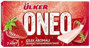 Ülker ONEO Slim Çilek Aromalı Sakız, 7 Adet, 14 Gr