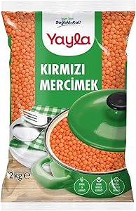 yayla Kırmızı Mercimek Top Tane 2 kg