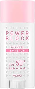 A’PIEU Ton Eşitleyici Aydınlatıcı Stick Güneş Koruyucu Power Block Tone Up Sunstick SPF50 Pa