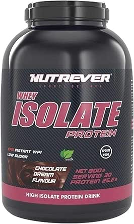 NUTREVER Whey Isolate Protein – Çikolata, 1800 Gr