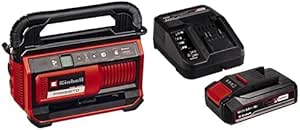 Einhell PRESSITO 18/25 – Solo, Akülü Kompresör ve Einhell 18V 2,5 Ah PXC Starter Kit (Başlangıç Seti)