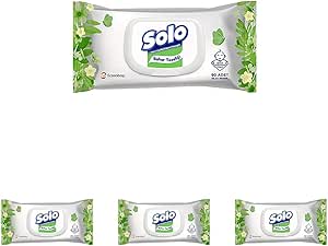 Solo Islak Havlu Kapaklı 90 Yaprak 4lü paket
