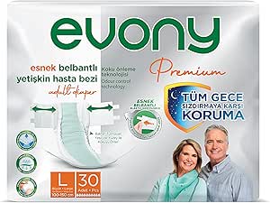 Evony Premium Yetişkin Bezi Large 30 Adet