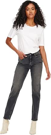 ONLY Onlemily Stretch Hw St Ank Cro718 Noos Kot Pantolon Kadın