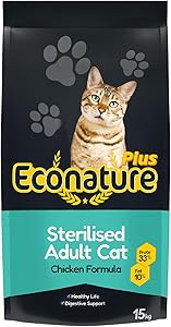 Econature Plus Tavuklu Kısırlaştırılmış Kedi Maması 15kg