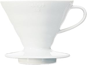 Hario V60 01 Dripper (Beyaz Seramik)