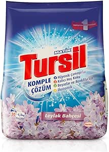 Tursil Matik Toz Çamaşır Deterjanı Maksimum Güç Taze Kır Çiçekleri 4,5 kg 30 Yıkama , Kır Çiçekleri 4.5kg