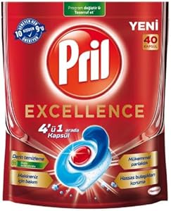 Pril Excellence 4in1 40 Bulaşık Makinesi Kapsülü