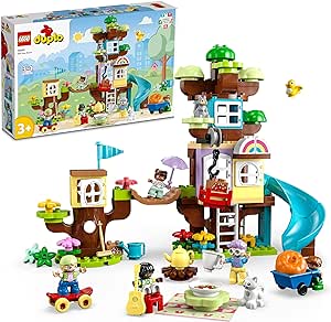 LEGO DUPLO 3’ü 1 Arada Ağaç Ev 10993-3 Yaş ve Üzeri için Yaratıcı Oyuncak Yapım Seti (126 Parça)