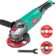 Hychika Avuç Taşlama 1200 W, 6 Hız ile 3000-10000 RPM, Taşlama Parlatma için Mükemmel, 2 x 125 mm Zımpara Diski, 1 Yan Sap, 1 x Koruyucu Kapak, 1 Anahtar