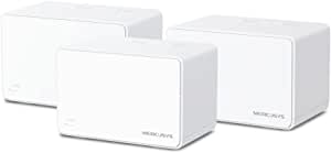 Mercusys Halo H80X(3-pack), AX3000Mbps, Dual-Band, Gigabit Portları, 150’ye Kadar Cihaz Bağlanabilir, 650 m²’ye Kadar Kapsama, Akıllı Bağlantı, Mobil Uygulama ile Kolay Kurulum, Wi-Fi 6 Mesh Sistemi