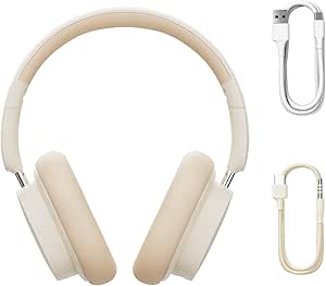 Baseus D05 Bluetooth Headphone- Kremsi Beyaz