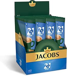 JACOBS 2’si 1 Arada 10.5 Gram x 40, Kahve