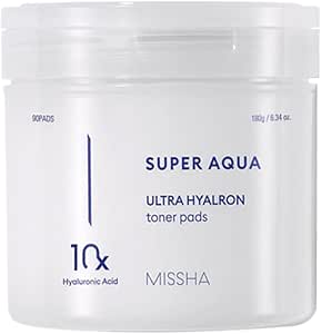 MISSHA 10 Farklı Hyaluronik Asit Kompleksi İçeren Arındırıcı Tonik Pad Super Aqua Ultra Hyalron Toner Pads