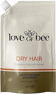 Komili 1878 Love of Bee Kuru Saçlar için Doğal Bal İçeren Yoğun Nemlendirici Premium Şampuan – Refill 360 ml