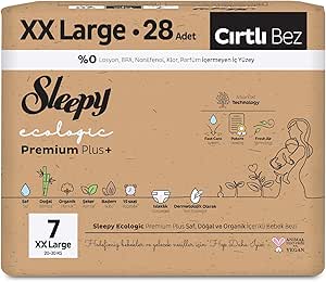 Sleepy Ecologic Premium Plus Efsane Paket Bebek Bezi 7 Numara Xxlarge 112 Adet