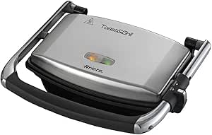 Ariete Izgara ve Tost Makinesi 1911/10 – Grill Toast Machine, 1000 Watt, Yapışmaz Çizgili Plaka