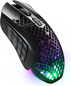 SteelSeries Aerox 9 Wireless Gaming Mouse – Ultra Hafif MMO/MOBA – 89 g – 18 Programlanabilir Buton – USB-C – Bluetooth/2.4GHz – 18000CPI – IP54 Suya Dayanıklı – PC/Mac