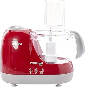 Arnica Prokit 444 Mini Mutfak Robotu, 1 L Hazne, 600 W, Hamur Karıştırma, Kırmızı