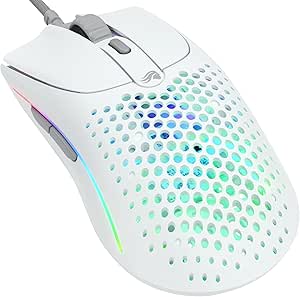 Glorious Model O 2 RGB Kablolu BAMF sensörlü 26000 DPI 59 gram Gaming Mouse Mat Beyaz