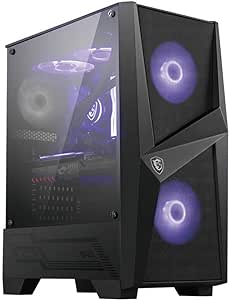 MSI Mag Forge 100M, Temperli Cam, 2X Rgb Fan, 1X 120Mm Fan Atx Gaming Bilgisayar Kasası