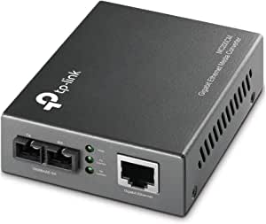 TP-Link MC200CM Gigabit Ethernet medya dönüştürücü, 2 SC fiber bağlantı noktası, 1 RJ45 bağlantı noktası, çok modlu fiber, iletim mesafesi 550m