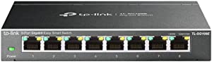 TP-Link TL-SG108E, 8-Port 10/100/1000 Mbps Gigabit Easy Smart Switch