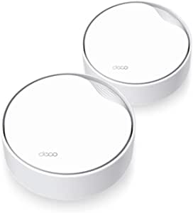 TP-Link Deco X50-PoE(2-pack), AX3000 Mbps, PoE Destekli, Dual-Band, 2,5Gbps Ethernet Portu, 150 Cihaza Kadar Bağlantı, 420 m² ‘ye Kadar Kapsama, Mobil Uygulama ile Kolay Kurulum, Wi-Fi 6 Mesh Sistemi