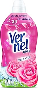Vernel max Taze Gül Kokulu Konsantre Çamaşır Yumuşatıcısı (1 x 1440 ml)