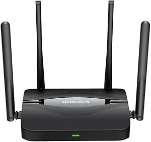 Mercusys MR25BE; BE3600 Mbps, Fiber Destekli, 4× 10/100/1000Mbps Port, Easy Mesh Uyumlu, Dual-Band Wi-Fi 7 Router