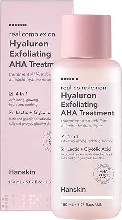 Hanskin Hyaluron Exfoliating AHA Treatment Peeling Etkili Cilt/Yüz Temizleyici/Nemlendirici Tonik 150 ml