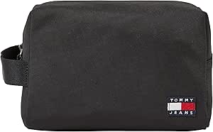 Tommy Hilfiger Erkek Tjm Ess Daily Nylon Washbag Çanta, Black, Tek Beden