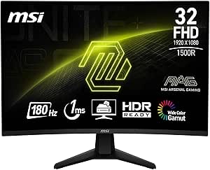 MSI 31.5″ MAG 32C6 Gaming Monitör, FHD, 16