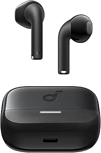 Soundcore by Anker, K20i Kulak İçi Kulaklık, 36 Saat Çalma Süresi, Hızlı Şarj, Konforlu Uyum, ENC 2-Mikrofon ile Net Çağrılar, Özelleştirilebilir EQ, IPX5, Bluetooth 5.3, Uygulama Kontrol, Siyah