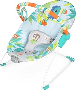 Bright Starts Yağmur Ormanı Titreşimli Ana Kucağı 0-6 Ay, 0-9 kgya kadar
