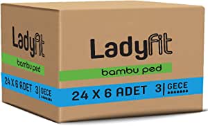 Ladyfit Bambu Gece 144’lü Vegan Ped (24 x 6 Adet)