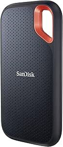 SanDisk Extreme Portable SSD 2 TB (taşınabilir NVMe SSD, USB-C, 1.050 MB/sn’ye kadar okuma hızı ve 1.000 MB/s yazma hızı, su ve toza dayanıklı) SDSSDE61-2T00-G25