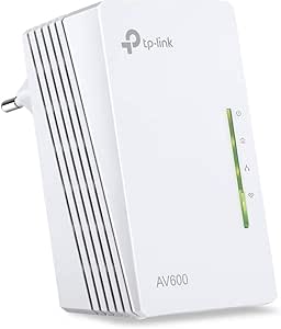 TP-Link TL-WPA4220 AV600 Wi-Fi N300 Wi-Fi Güç Hattı (600 Mbit/sn Maksimum Powerline, 300 Mbit/sn Wlan 2.4 Ghz, Tüm Powerline Adaptörleriyle Uyumlu, 1 Parçalı), Beyaz