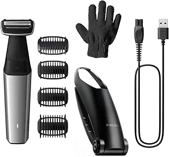 Philips Vücut Bakım 5000 Serisi Duşa Uygun, Hassas Bölge ve Vücut Tıraş Makinesi – BG5021/16