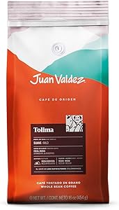 Juan Valdez Tolima Single Origin Az kavrulmuş Çekirdek Kahve, 454g, Yumuşak İçim,