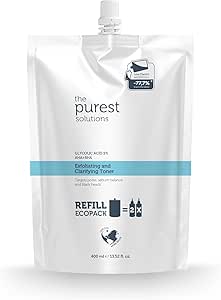The Purest Solutions Canlandırıcı Ve Gözenek Sıkılaştırıcı Tüm Ciltler Için Glikolik Asit Tonik Ekolojik Yedek Paket 400 Ml