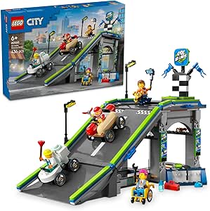 LEGO City Senin Kuralların: Yarış Arabası Rampa Parçası 60460-6 Yaş ve Üzeri Çocuklar için Sürücü Minifigürü İçeren Yaratıcı Oyuncak Yapım Seti, Doğum Günü Hediyesi (436 Parça)
